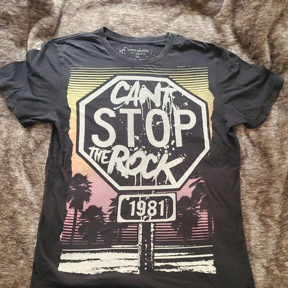 Heritage 1981 Black Graphic Tee with Multicolor Design
